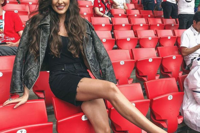 Polskie WAGs kibicują podczas meczu Polska Kolumbia