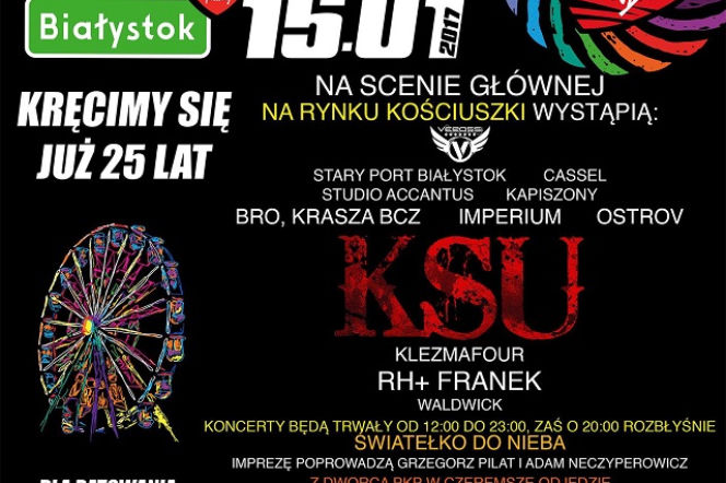 WOŚP 2017 Białystok - koncerty, atrakcje, program. Co się będzie działo