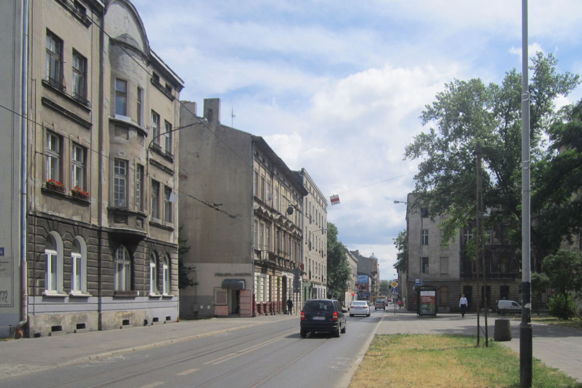 Skwer na rogu ul. Kilińskiego i Rewolucji 1905 r. w Łodzi niegdyś
