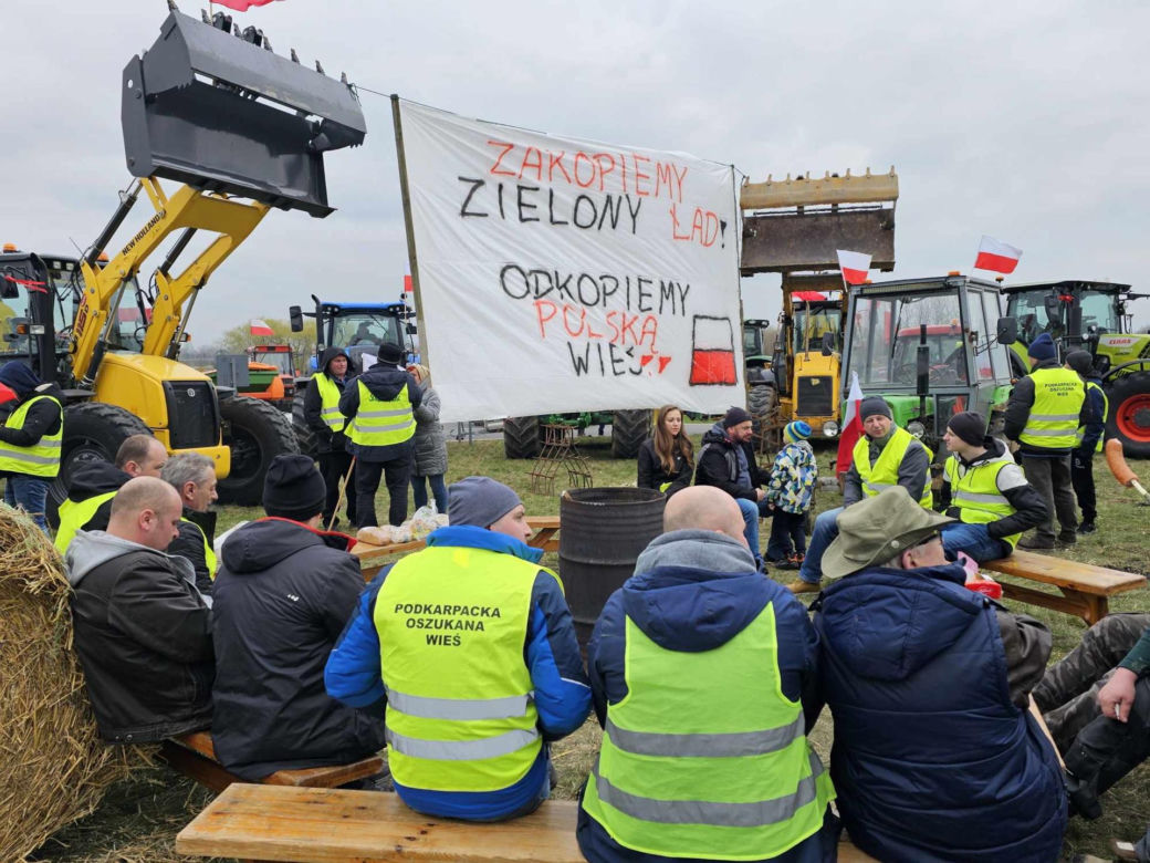 Protest rolników na Podkarpaciu