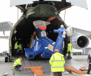 Ogromny ANTONOV An-124 Rusłan wylądował na lotnisku w Jasionce [ZDJĘCIA]
