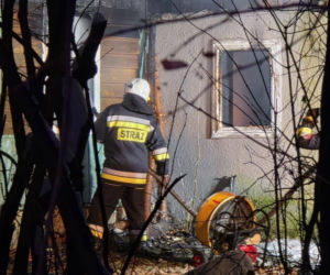 Pożar w okolicach Brzeska. Nie żyje jedna osoba