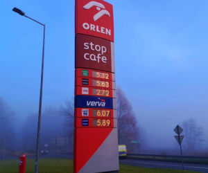 Ceny paliwa w Lubieszynie przy granicy z Niemcami