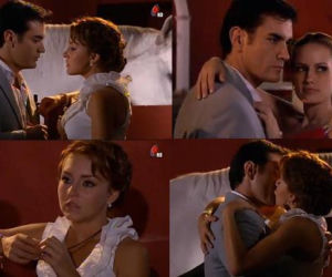 OTCHŁAŃ NAMIĘTNOŚCI odc. 23. Elisa (Angelique Boyer), Damian (David Zepeda) - pierwszy pocałunek