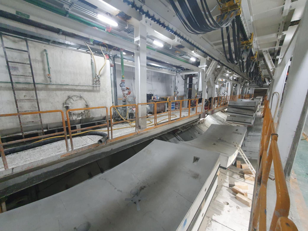 Budowa tunelu pod Świną - sierpień 2021