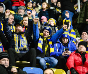 Arka Gdynia - Lechia Gdańsk: Zdjęcia kibiców z derbów Trójmiasta w ramach 23. kolejki PKO BP Ekstraklasy