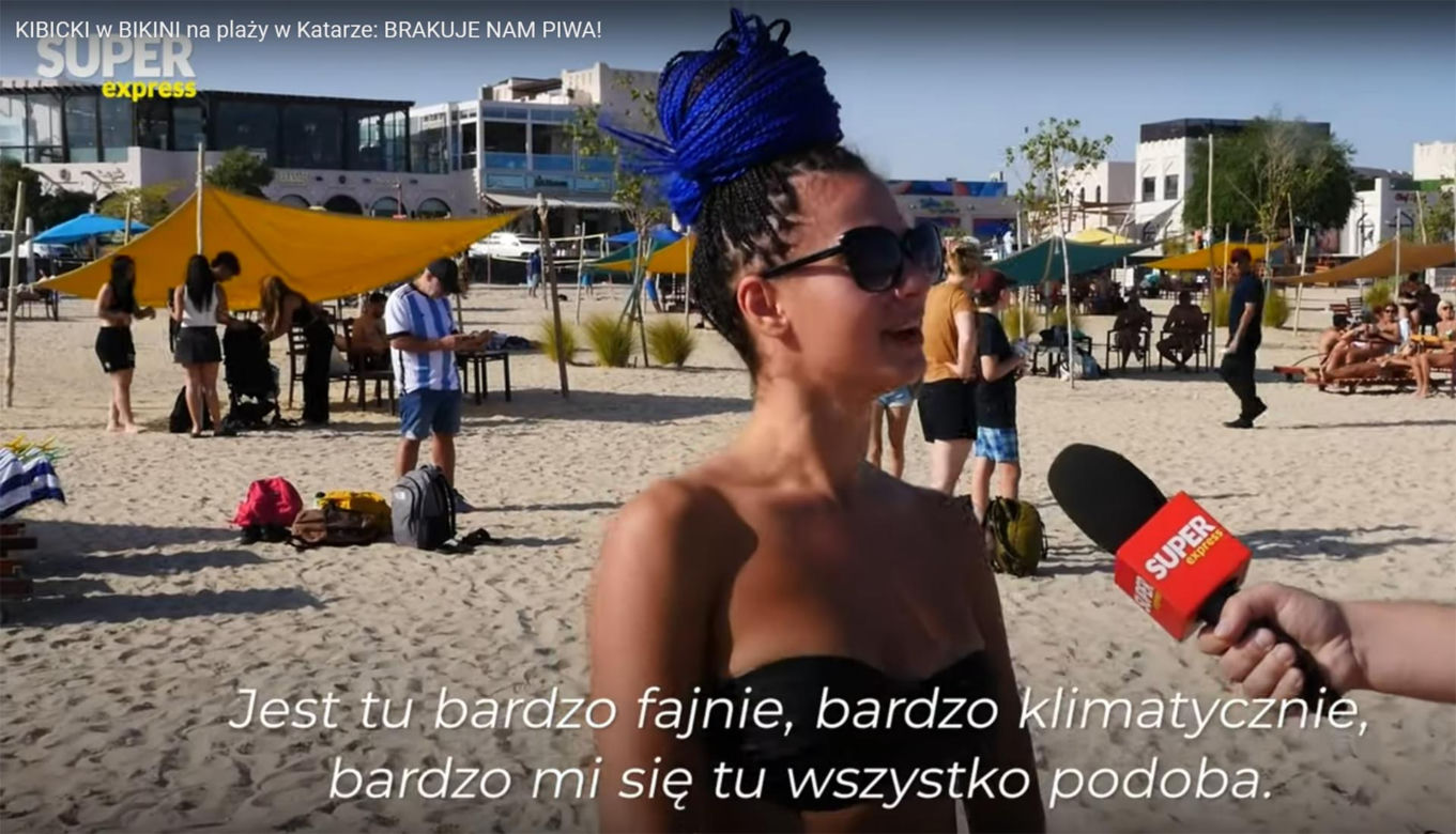 Piękne kibicki narzekają na brak piwa!