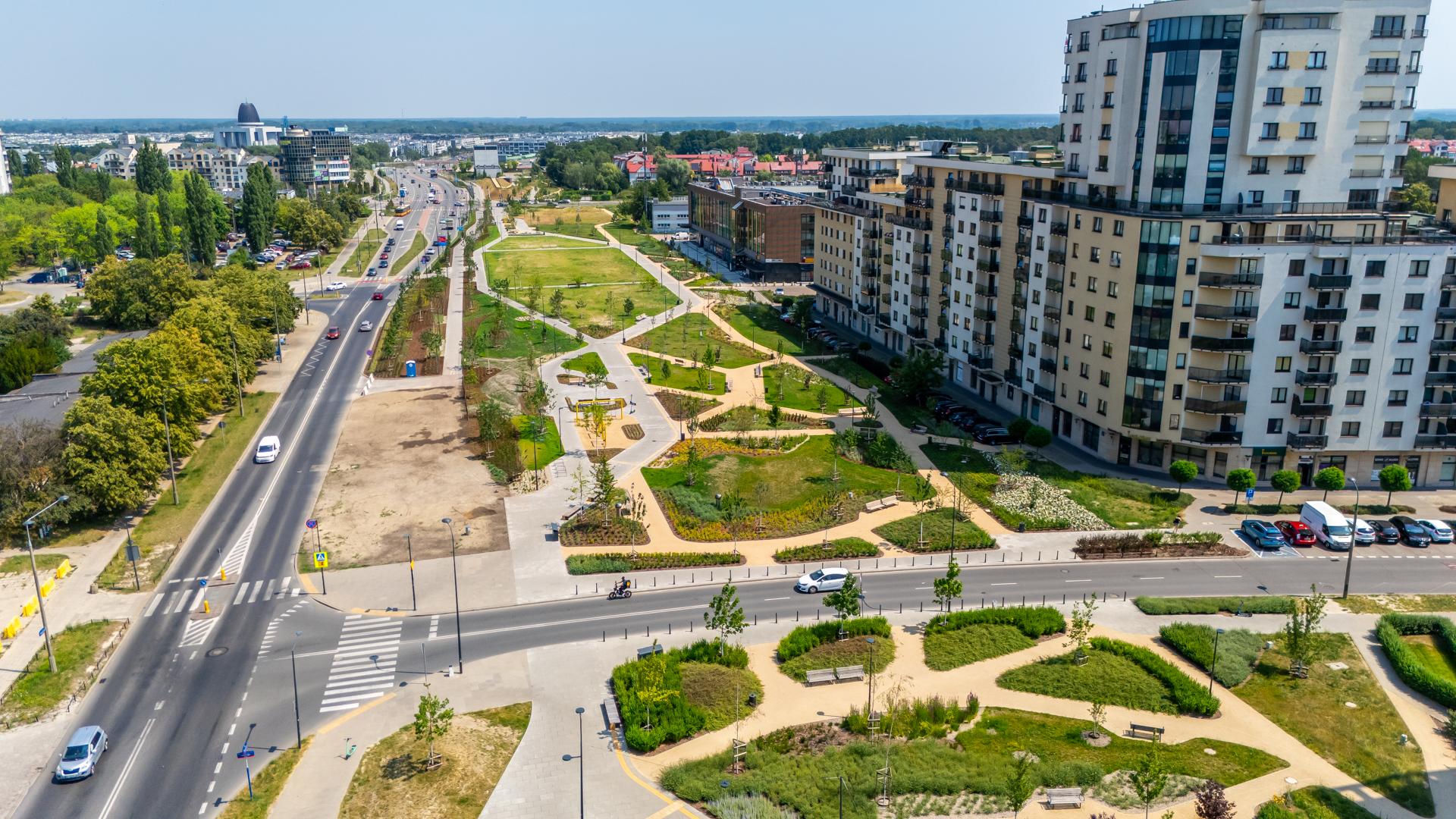 Park nad Południową Obwodnicą Warszawy w Warszawie