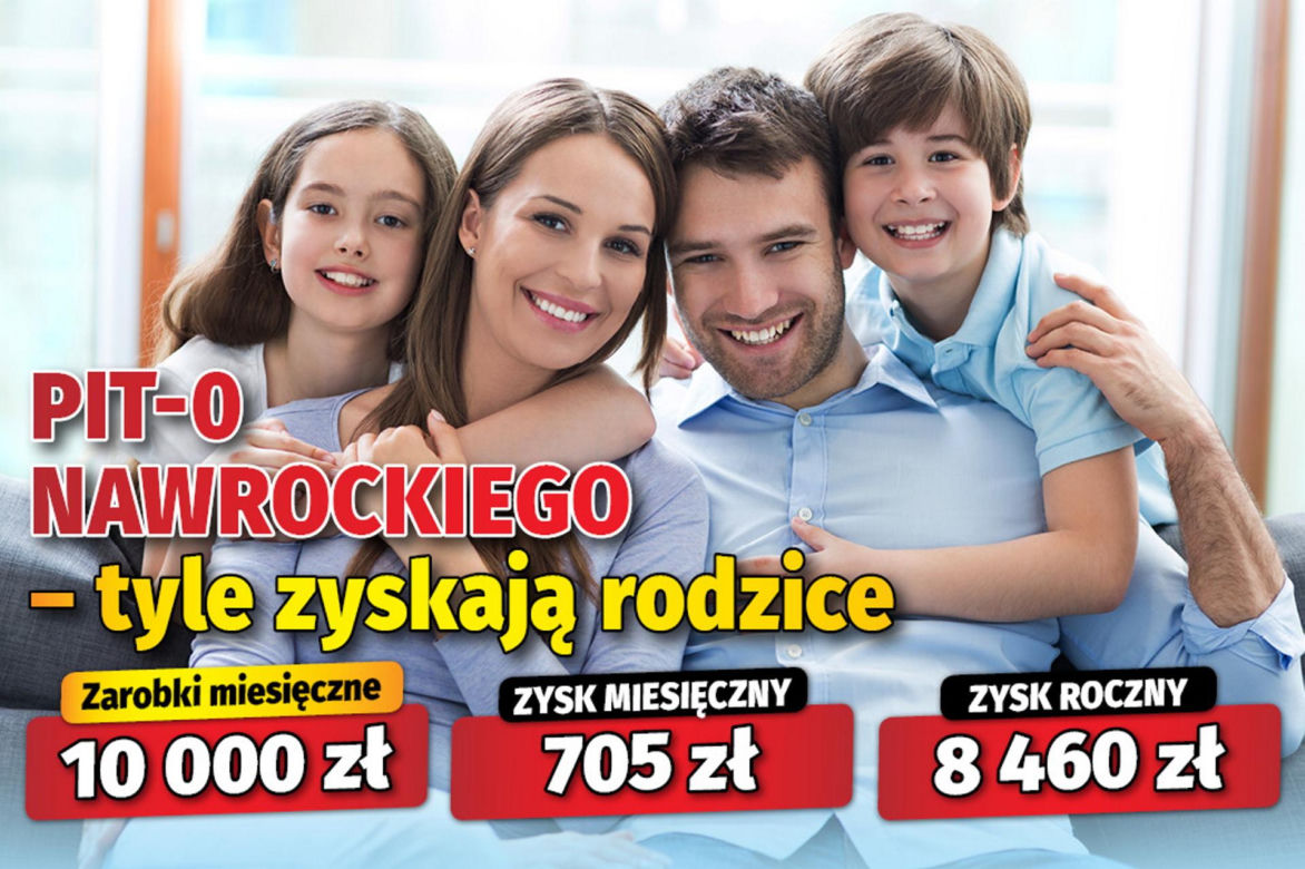 PIT-0 Nawrockiego - tyle zyskają rodzice