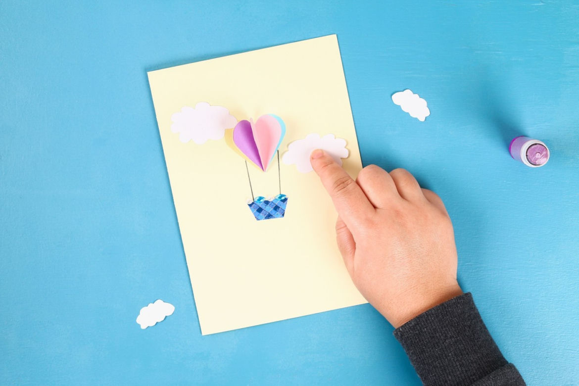 Kartka walentynkowa ręcznie robiona: DIY - krok 6