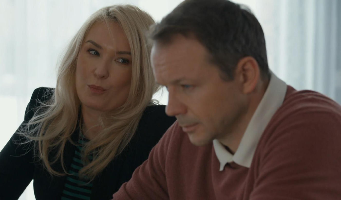 Barwy szczęścia odc. 3391. Bruno (Lesław Żurek), Karolina (Marta Dąbrowska)