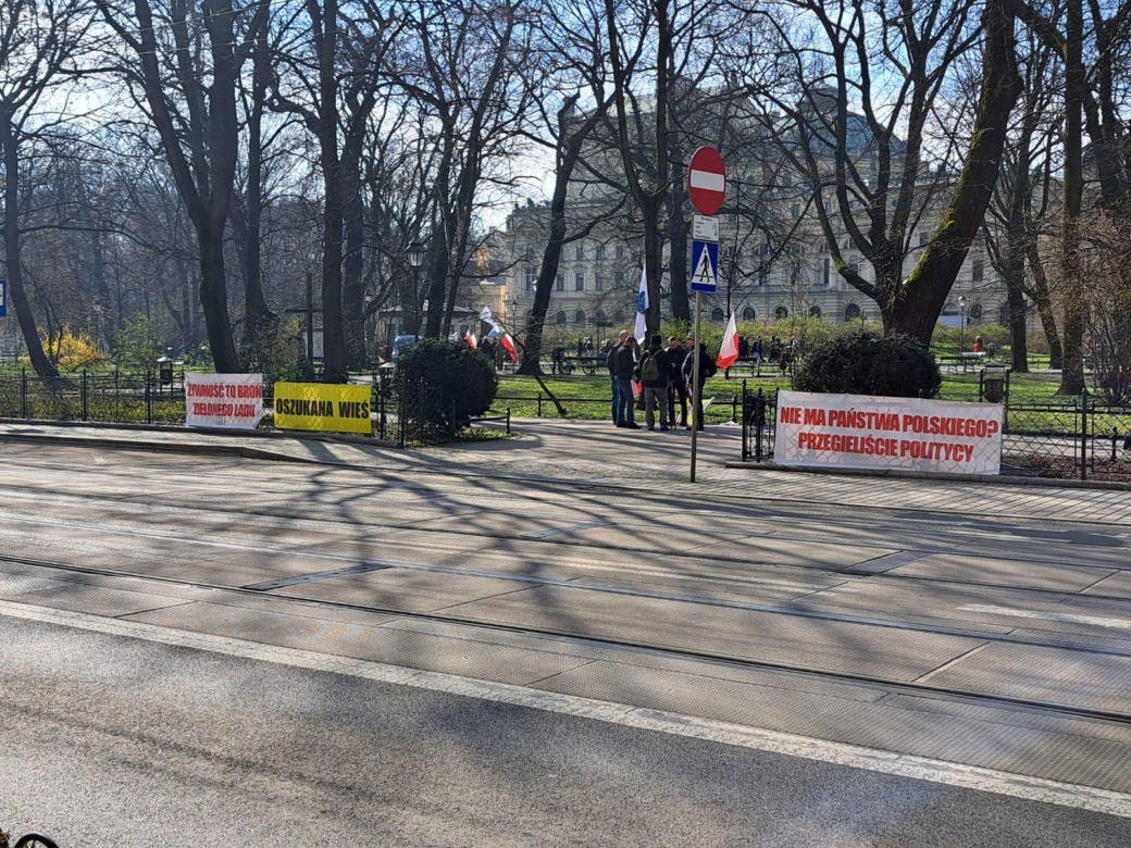 Protest rolników w Krakowie. 20.03.2024