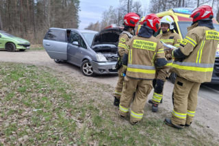 Wypadek dwóch osobówek na drodze Starachowice - Lubienia