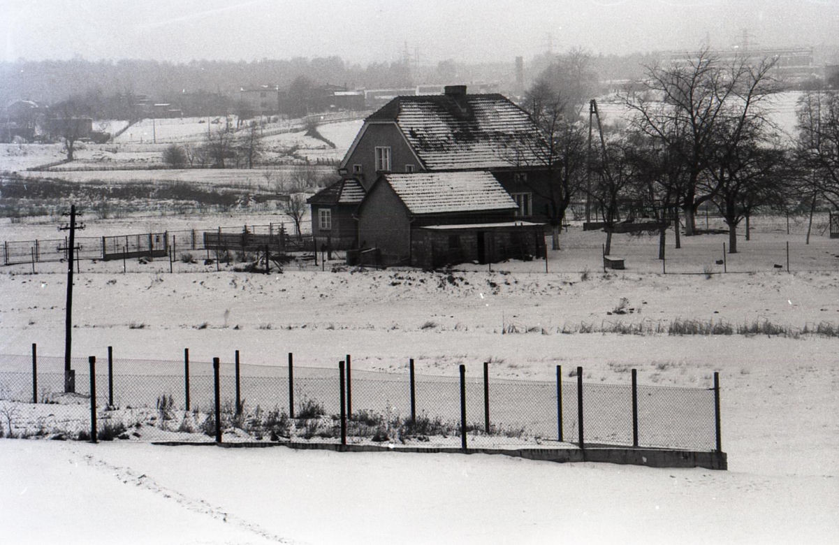 Rybnik zimą w latach 80.