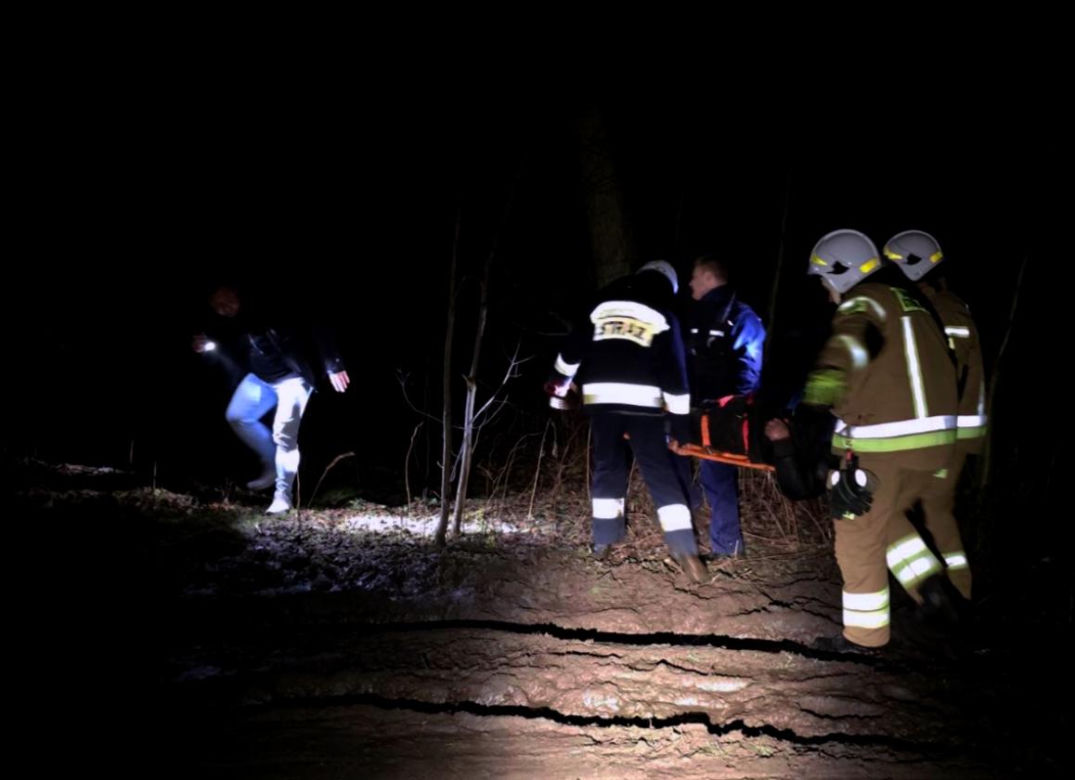 Szczeniak uratował życie swojemu właścicielowi pod Skierniewicami