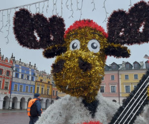 Bajkowa instalacja przed zamojski ratuszem