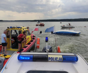 Wichura przewróciła ośmioosobowy jacht! Drmat na Zalewie Koronowskim