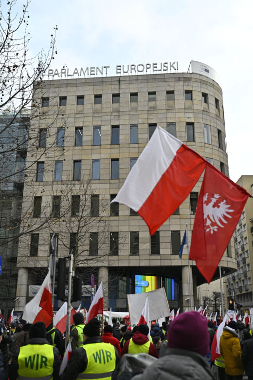 Protest rolników w Warszawie (3.01.2025)
