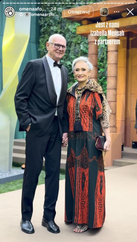 Izabella Mensah z partnerem