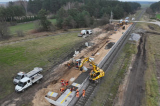 Budowa linii kolejowe Łomża-Śniadowo