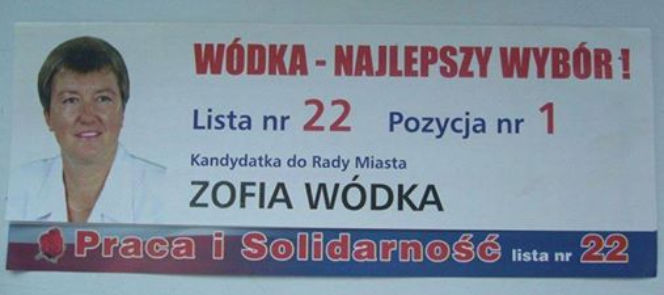 Śmieszne plakaty wyborcze