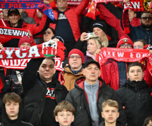 Widzew Łódź - Lech Poznań: Zdjęcia kibiców i zawodników z meczu 24. kolejki PKO BP Ekstraklasy