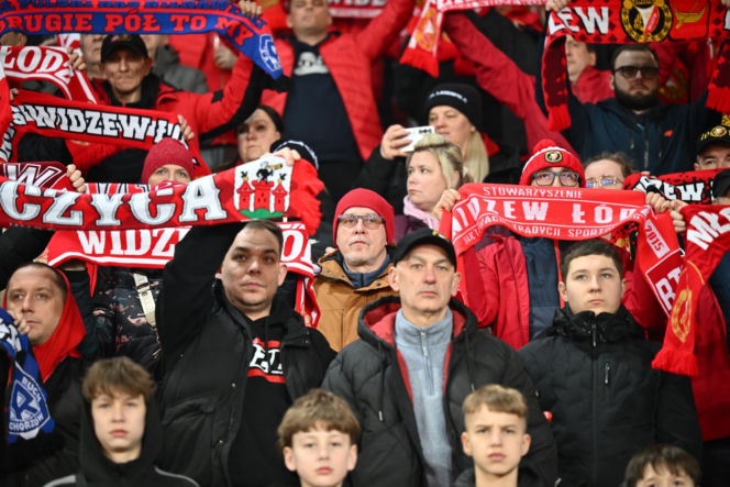 Widzew Łódź - Lech Poznań: Zdjęcia kibiców i zawodników z meczu 24. kolejki PKO BP Ekstraklasy