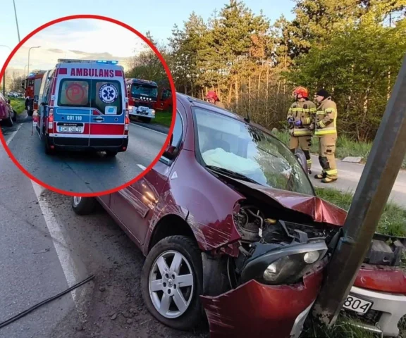 Karambol na DK 55 pod Malborkiem. Czołowe zderzenie i reanimacja