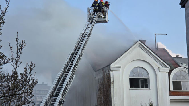 Płonęły trawy, ogień zajął luksusową willę w Warszawie. Dramatyczna akcja strażaków