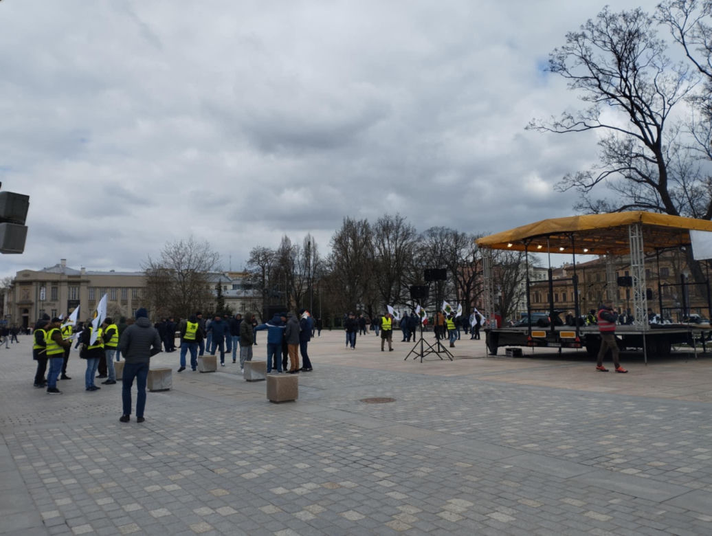 Protest górników w Lublinie
