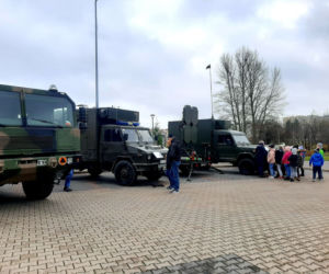11. Mazurski Pułk Artylerii z Węgorzewa przyjechał do Łomży