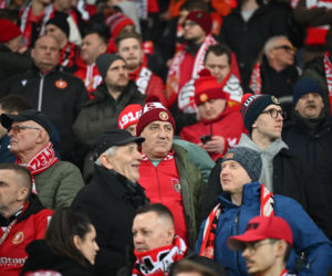 Widzew Łódź - Lech Poznań: Zdjęcia kibiców i zawodników z meczu 24. kolejki PKO BP Ekstraklasy