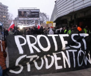 Protest studentów i studentek we Wrocławiu