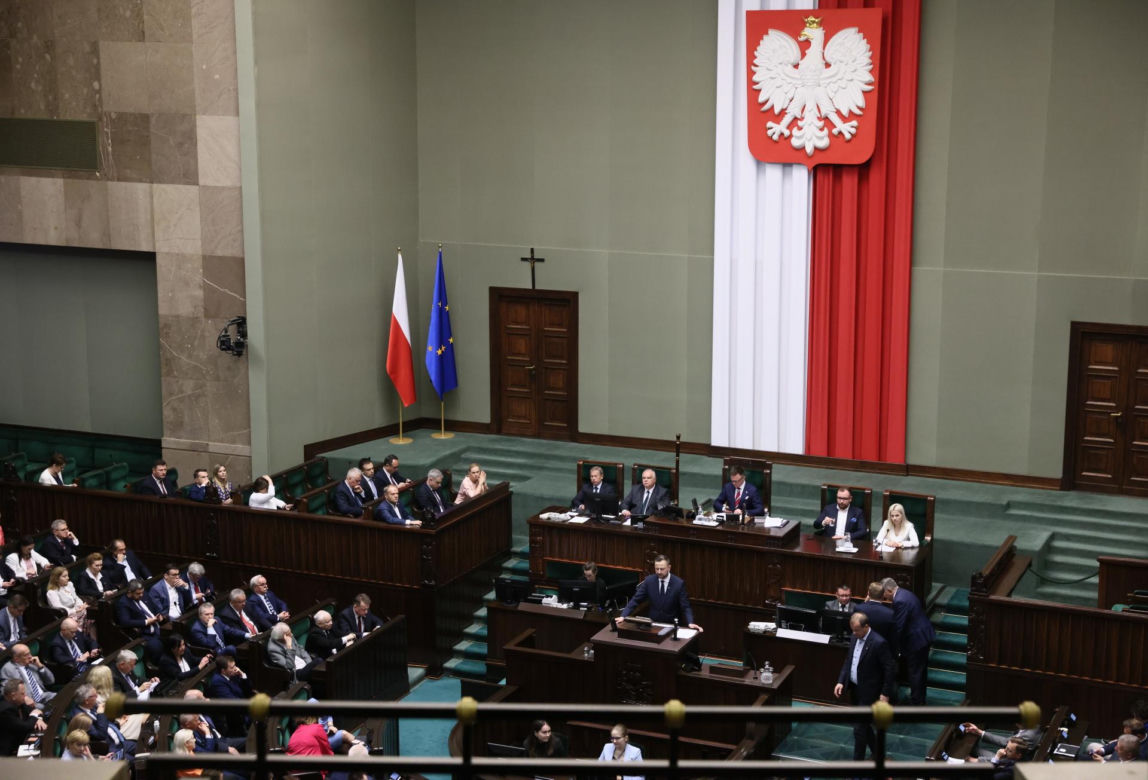 Warszawa. Posiedzenie sejmu.