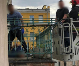 Zatrzymany na balkonie