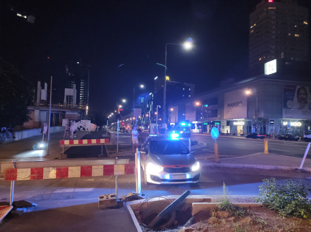 Makabryczny wypadek na Marszałkowskiej w Warszawie	