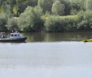 Helikopter wpadł do Wisły pod Zakroczymiem