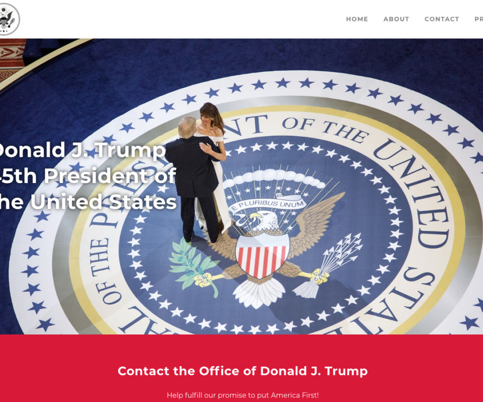 Nowa strona Donalda Trumpa