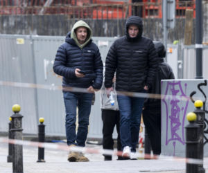 Adam Małysz z przyjacielem na kawie po spotkaniu z Prezydentem