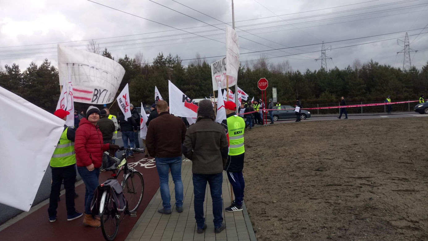 Protest w Imielinie