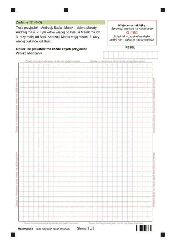 Egzamin ósmoklasisty 2025 - matematyka