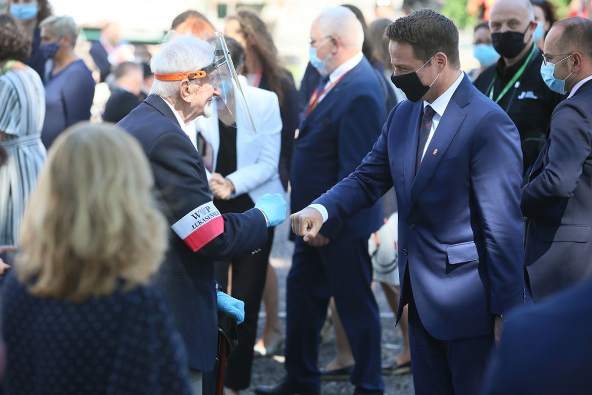 Powstańcy Warszawscy spotkali się z prezydentami Dudą i Trzaskowskim