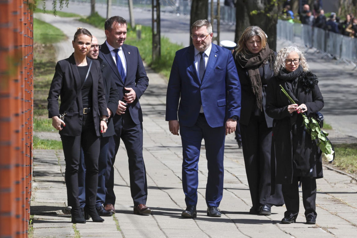 Politycy na pogrzebie Łukasza Litewki