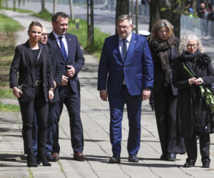 Politycy na pogrzebie Łukasza Litewki