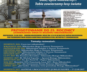 Przygotowanie do 25-lecia zawierzenia świata Bożemu Miłosierdziu