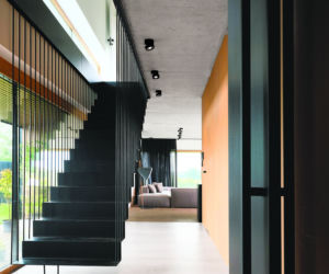 Dom ze skośnym dachem - projekt - Miłosz Stopiński