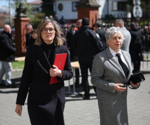 Politycy na pogrzebie Łukasza Litewki