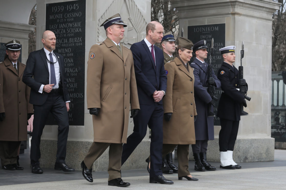 Książę William w Warszawie - drugi dzień wizyty