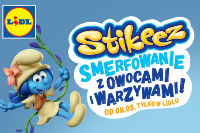 Lidl, smerfy, Stikeez