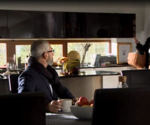 M jak miłość. Werner (Jacek Kopczyński), Sandra (Anna Oberc)